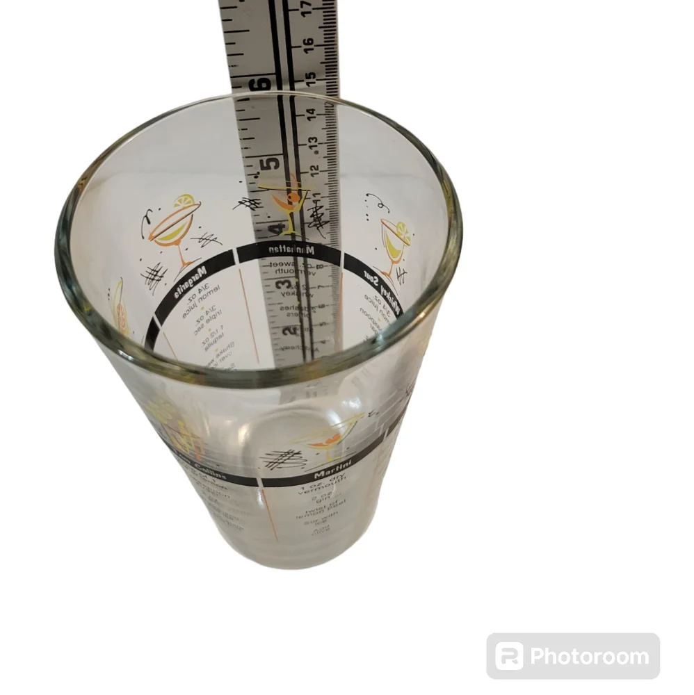 Libbey Cocktail Recipe Shaker Glass